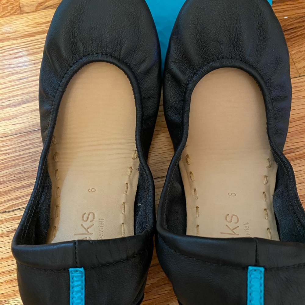 Tieks Matte Black Flats